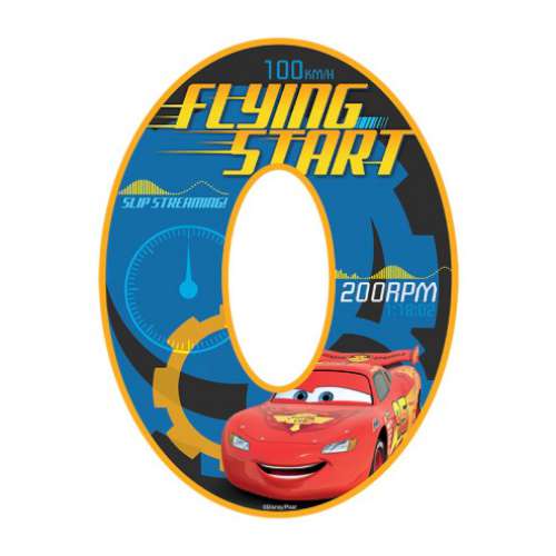 Lightning Mcqueen Number 0 Edible Icing Image - Click Image to Close
